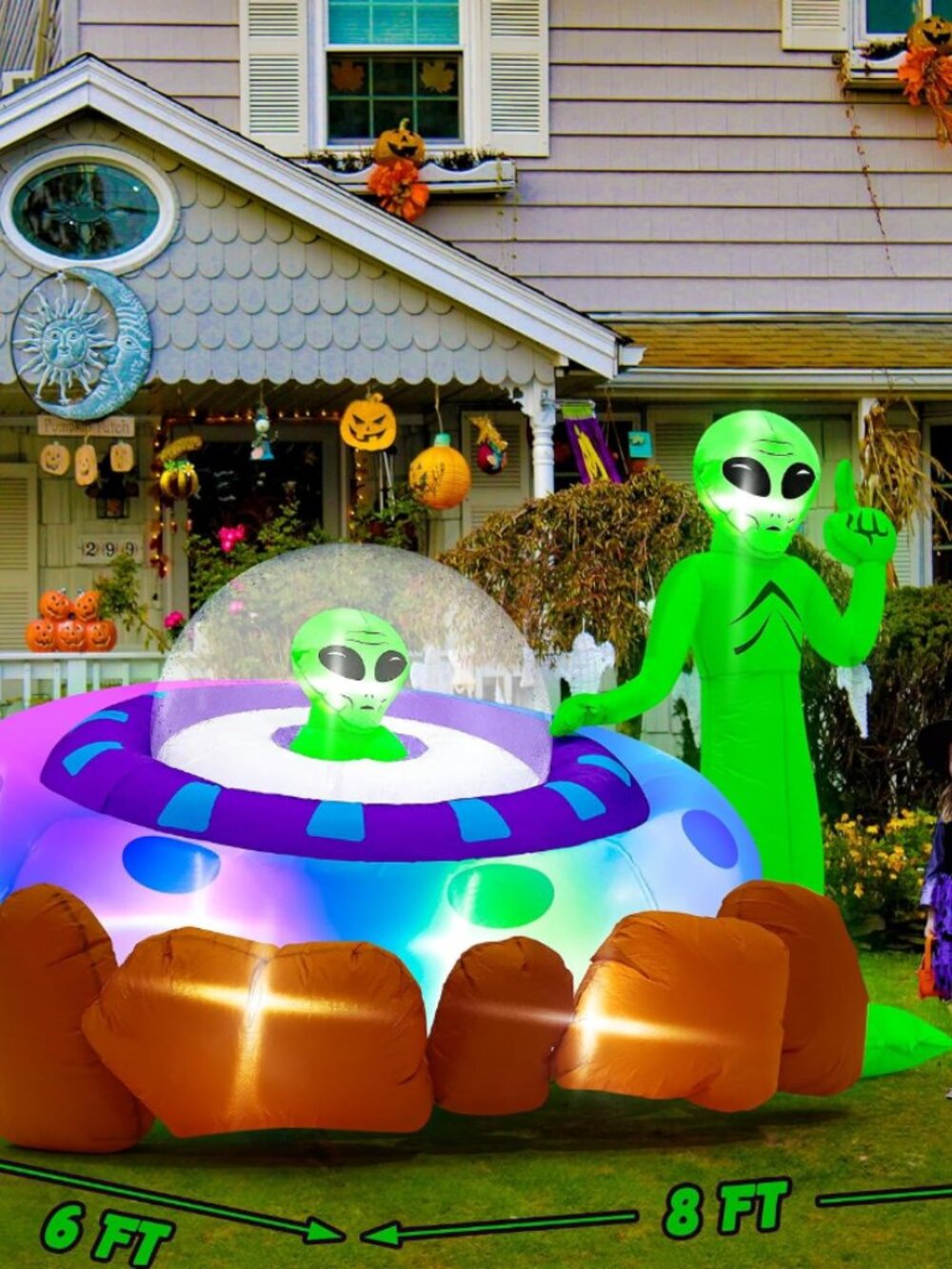 8ft Inflatable Halloween ET - Picture 4 of 6